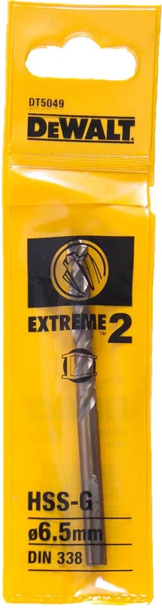 DeWalt DT5049 Metaalboor 6,5mm HSS-G