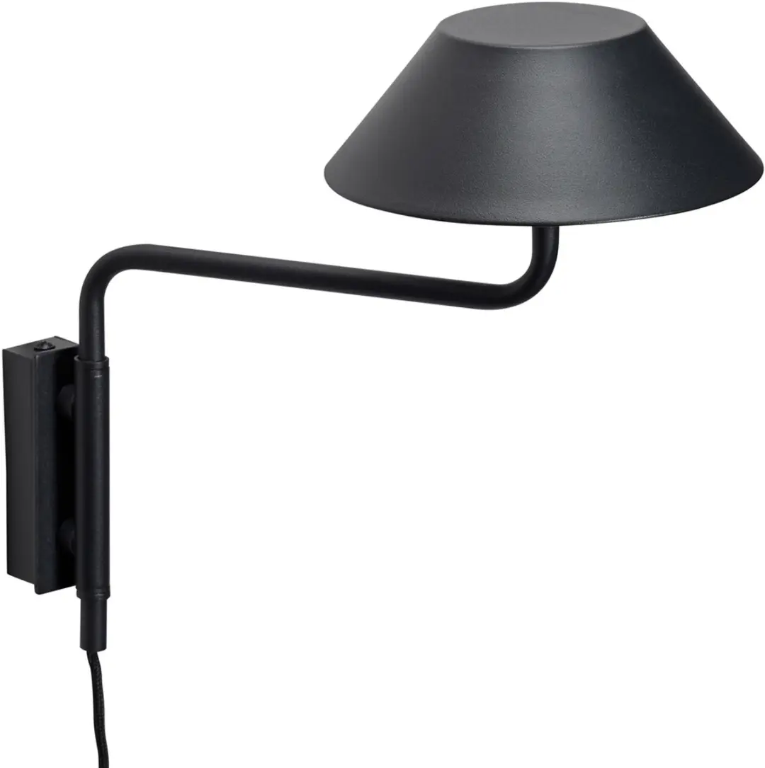 Hübsch Cover Wandlamp - Zwart