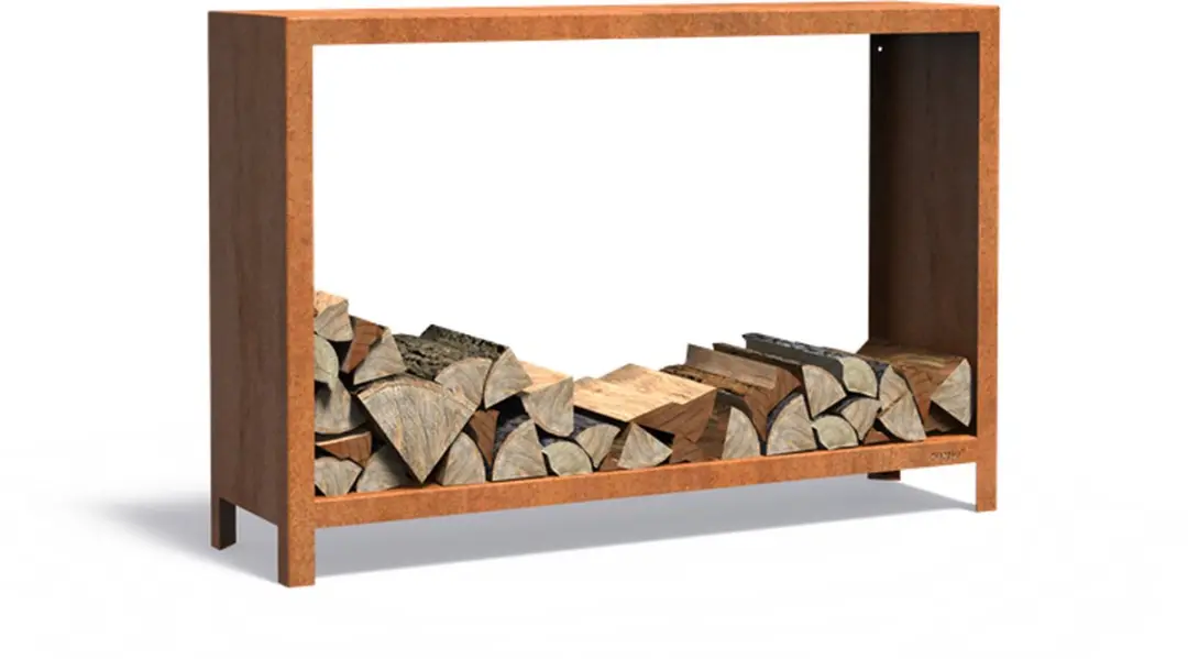 Forno Houtopslag LOGG Cortenstaal - 150x40x100cm