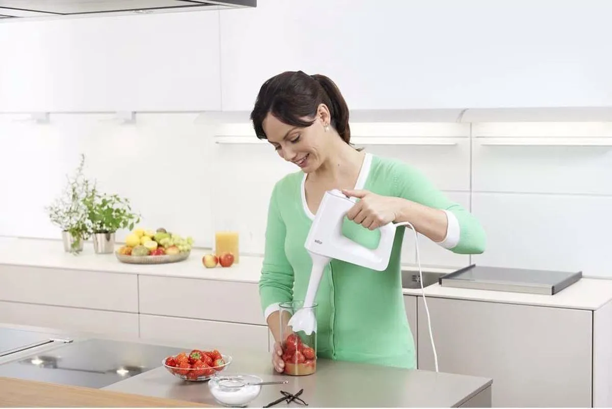 Braun MultiMix 3 HM3105WH Handmixer - 450W - Wit - afbeelding 6 van 6