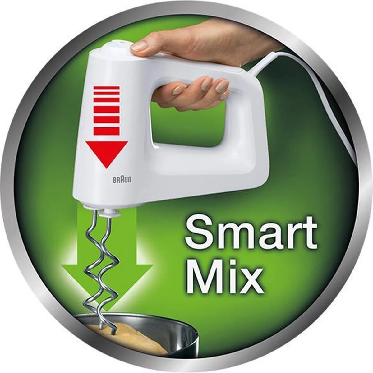 Braun MultiMix 3 HM3105WH Handmixer - 450W - Wit