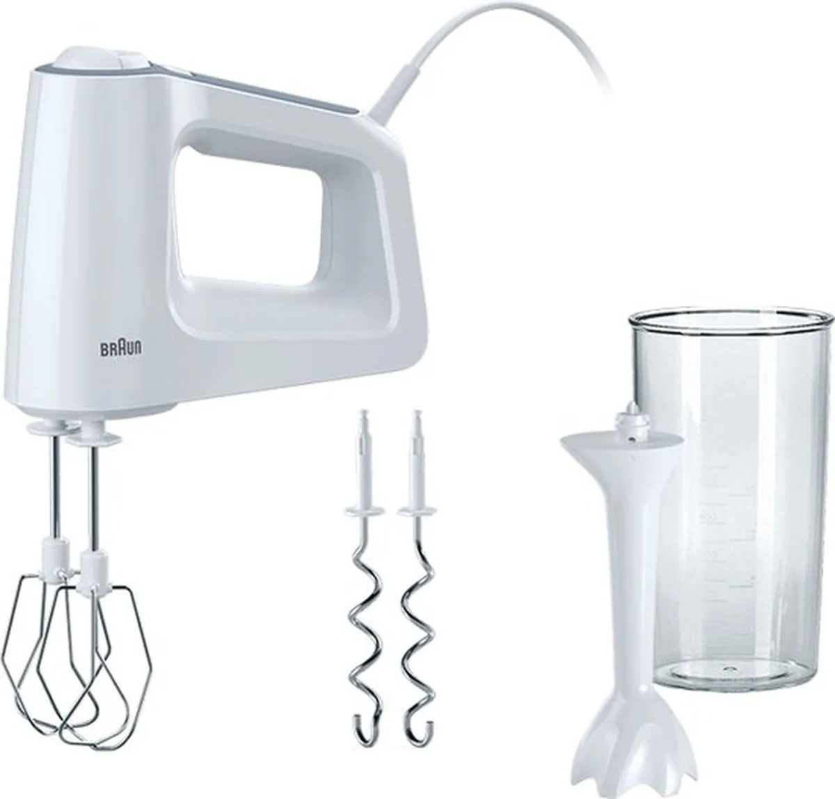 Braun MultiMix 3 HM3105WH Handmixer - 450W - Wit