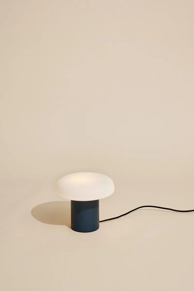 Hübsch Ateliers Donkerblauw Tafellamp - Ø25cm