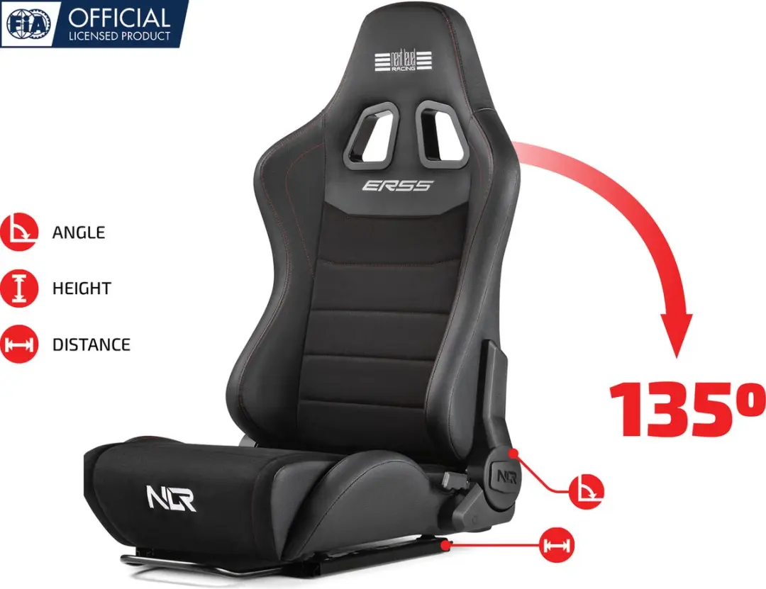 Next Level Racing ERS5 Elite Racing Stoel NLR-E055 - Zwart