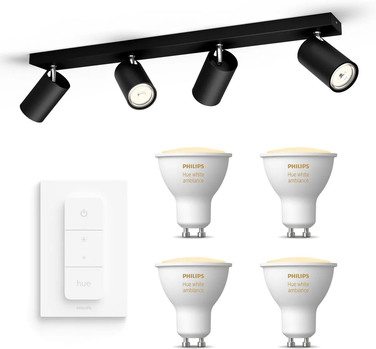Philips Hue Kosipo Opbouwspot Zwart