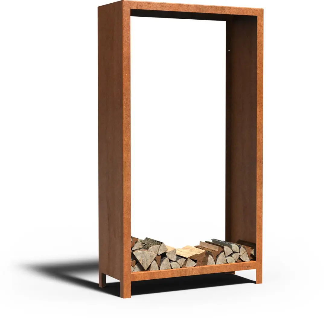 Forno Houtopslag LOGG Cortenstaal 100x40x180cm
