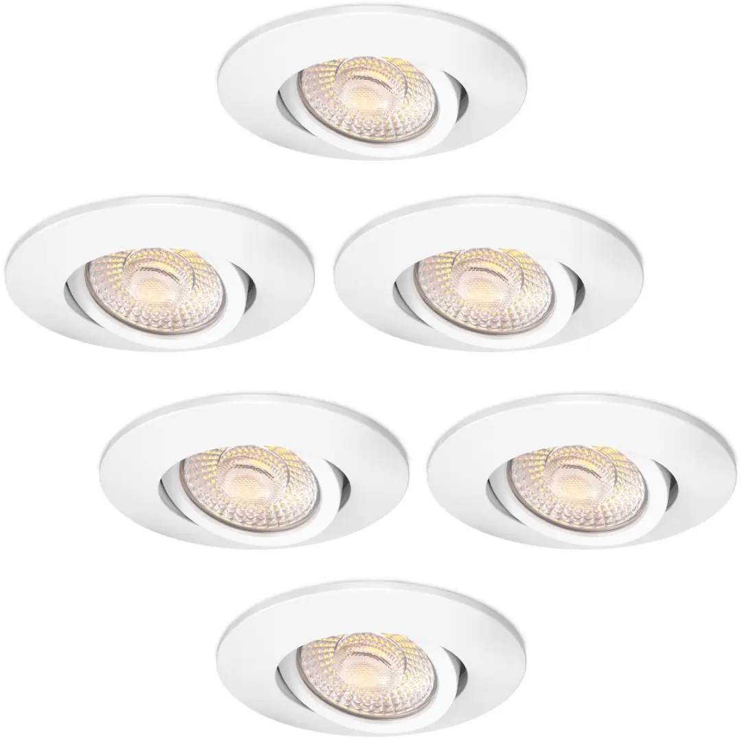 LEDVION 6x LED Inbouwspot 3W CCT 2200-4000K