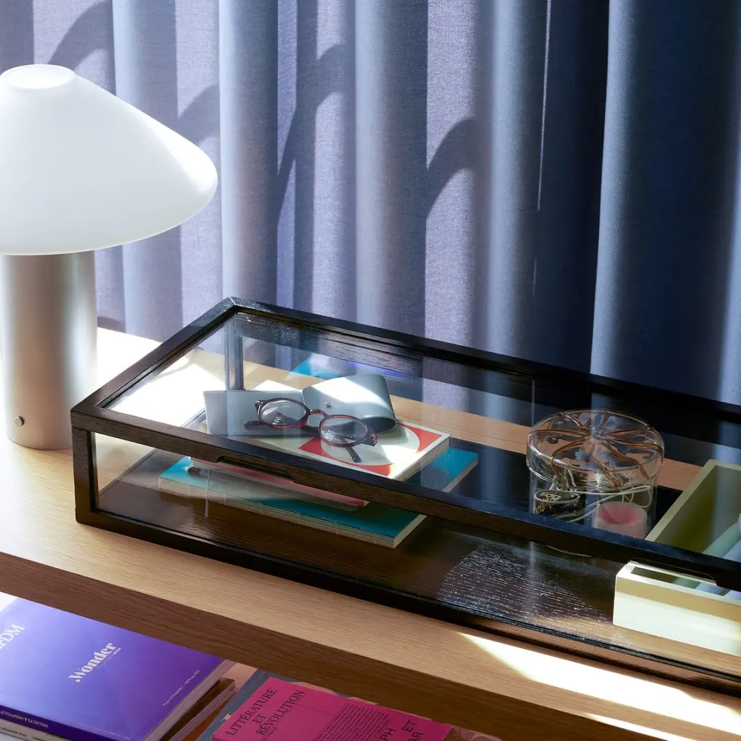 Hübsch Interior Orbit Tafellamp - 35cm Metallic Zilver - afbeelding 6 van 6