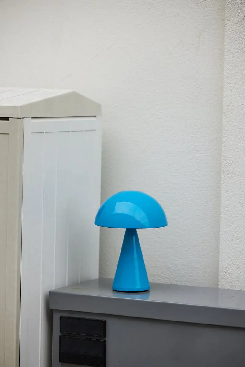 Hübsch Mush Draagbare Lamp - Blauw