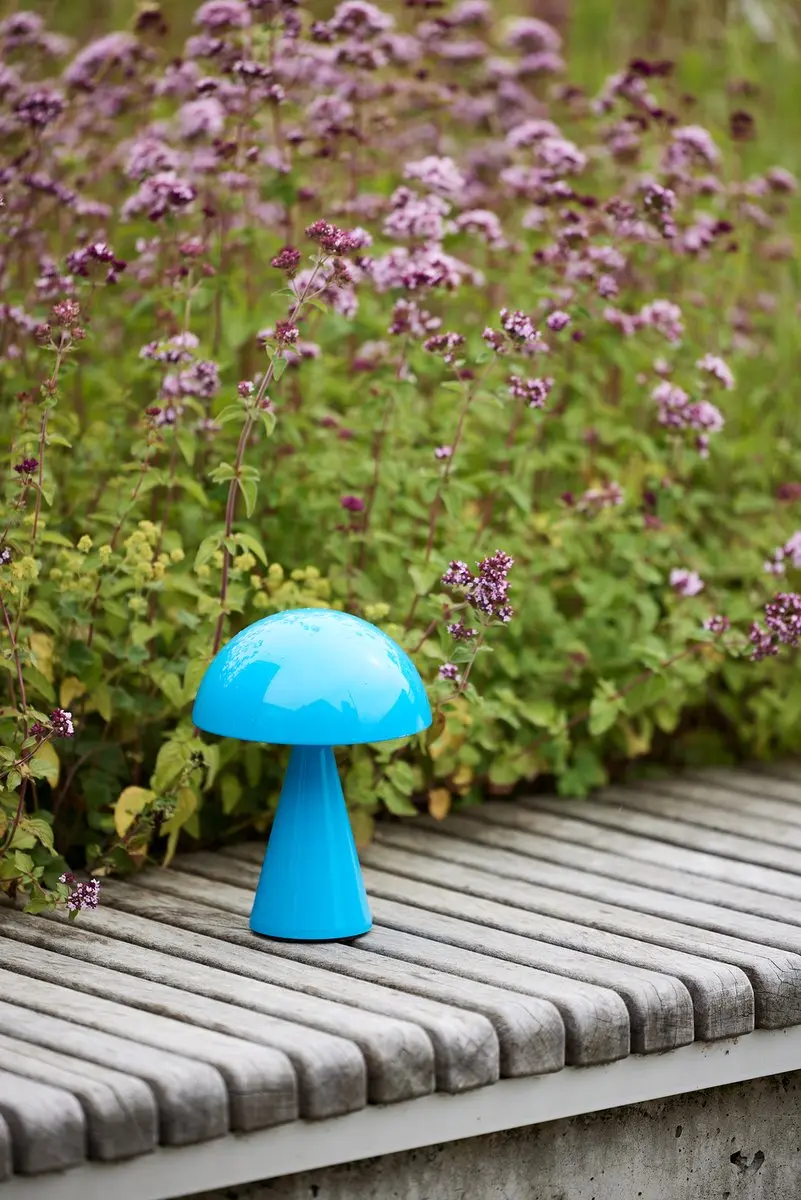 Hübsch Mush Draagbare Lamp - Blauw