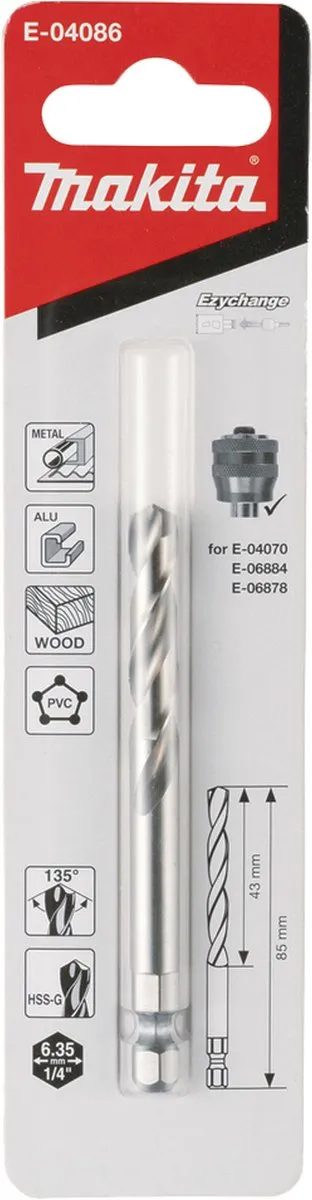 Makita Centreerboor HSS-G E-04086 - Hout
