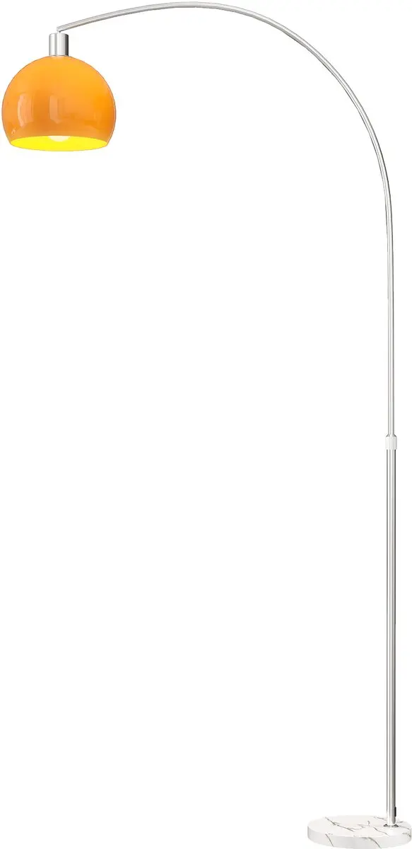 Homcom Boogvloerlamp Oranje