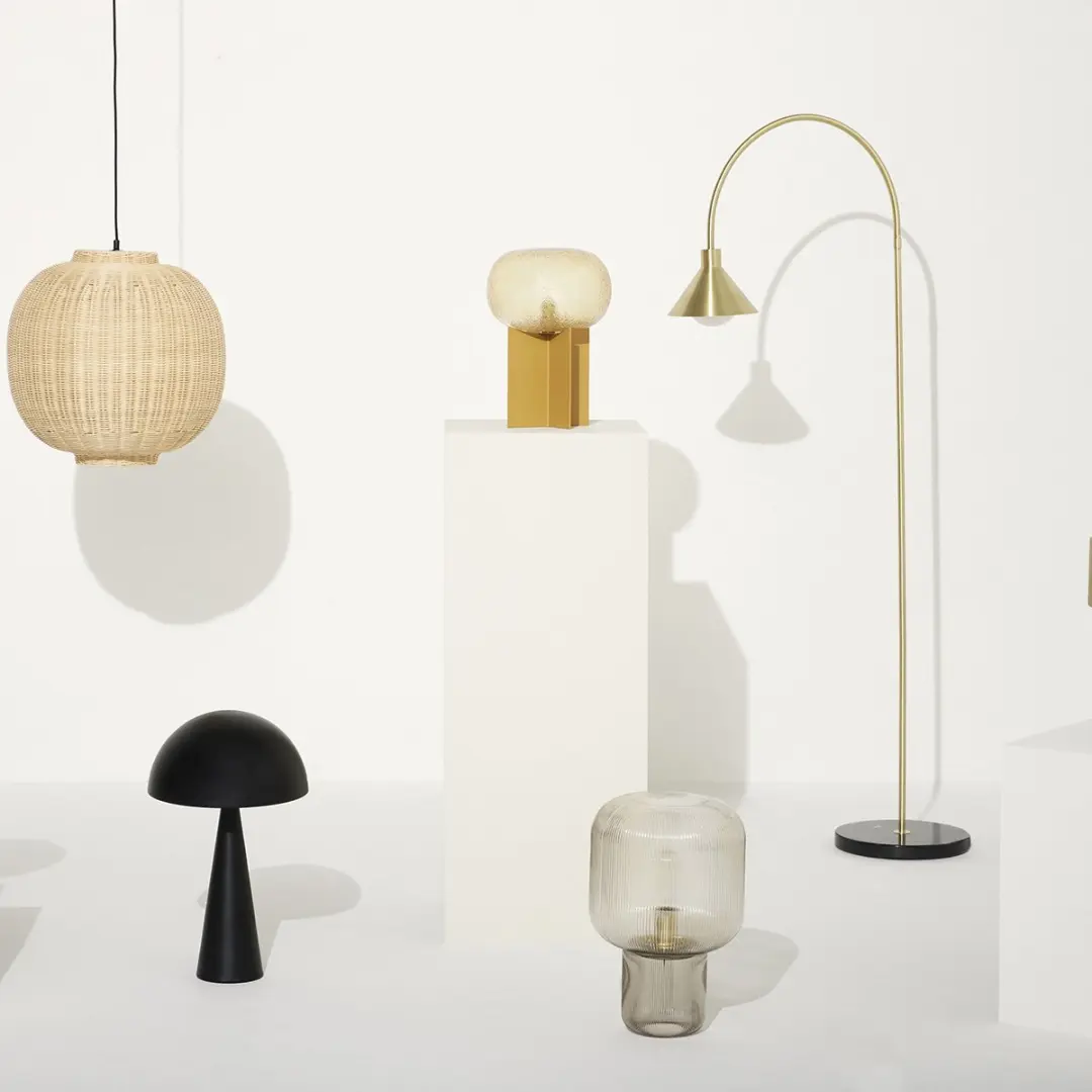 Hübsch Mush Tafellamp - 1 Lichtpunt Ø30cm - Zwart