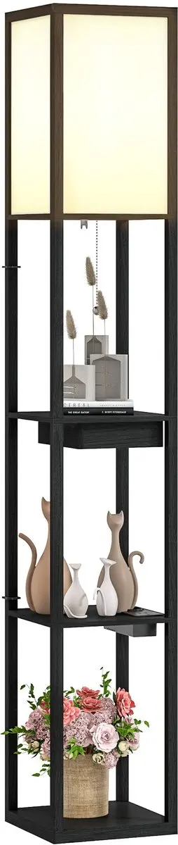 Homcom Staande Lamp MDF