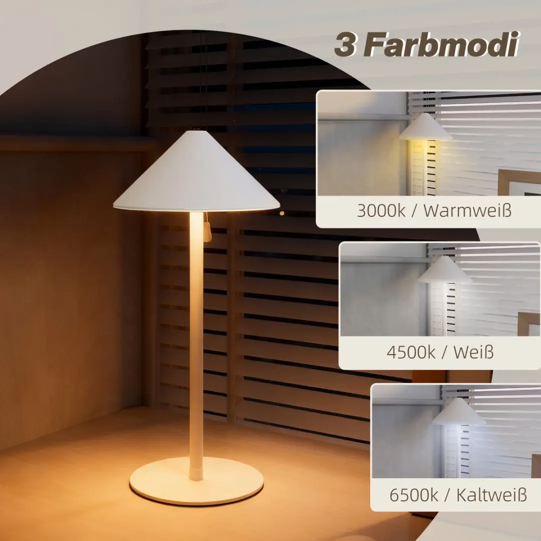 Homcom Metallische Bureau-/Tafellamp 31,5cm - Warm Wit 3000K - 2 Stuks