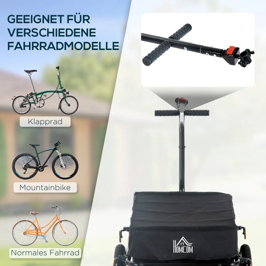 Homcom Lastenanhanger Oxford 144L - 59x80cm - Zwart