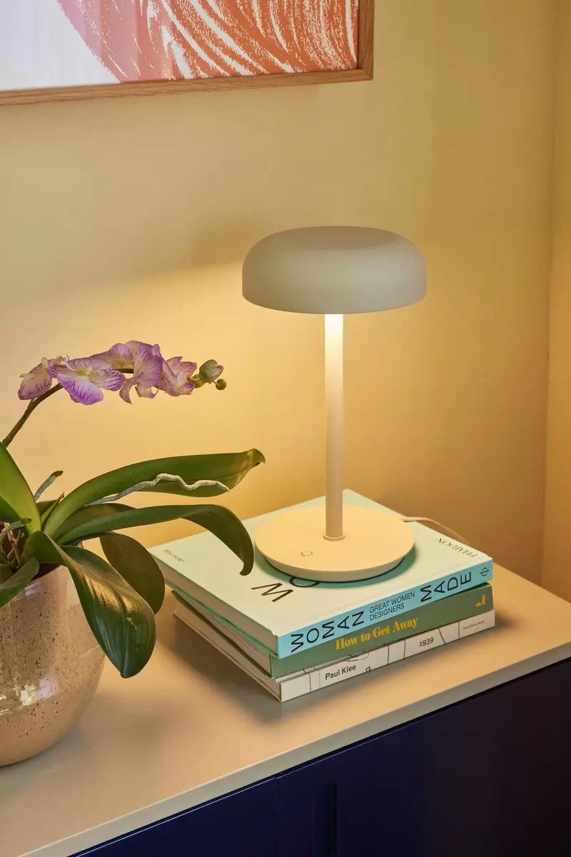 Hübsch Tafellamp Velo - 1 Lichtpunt Ø20cm - Zand - afbeelding 6 van 6