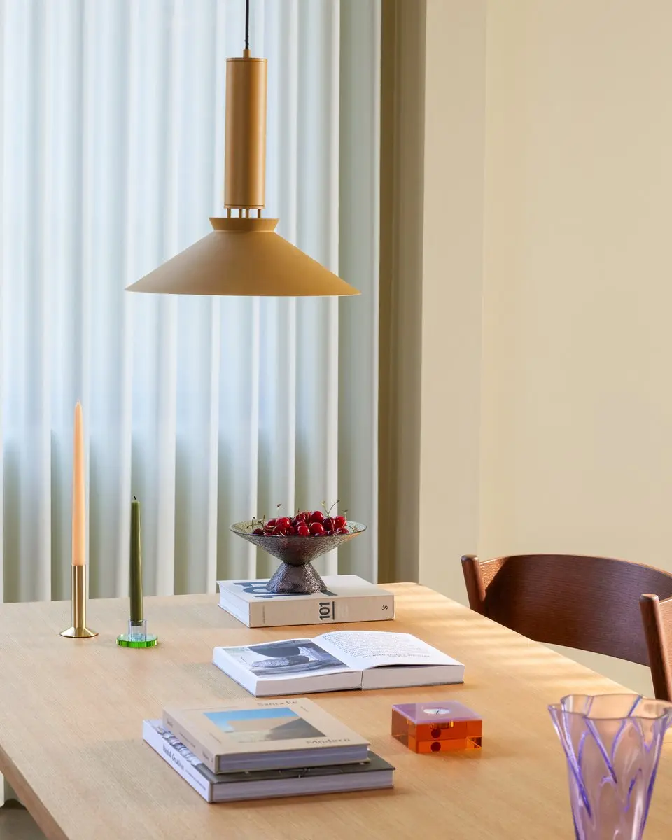 Hübsch Coney Hanglamp - Mosterd