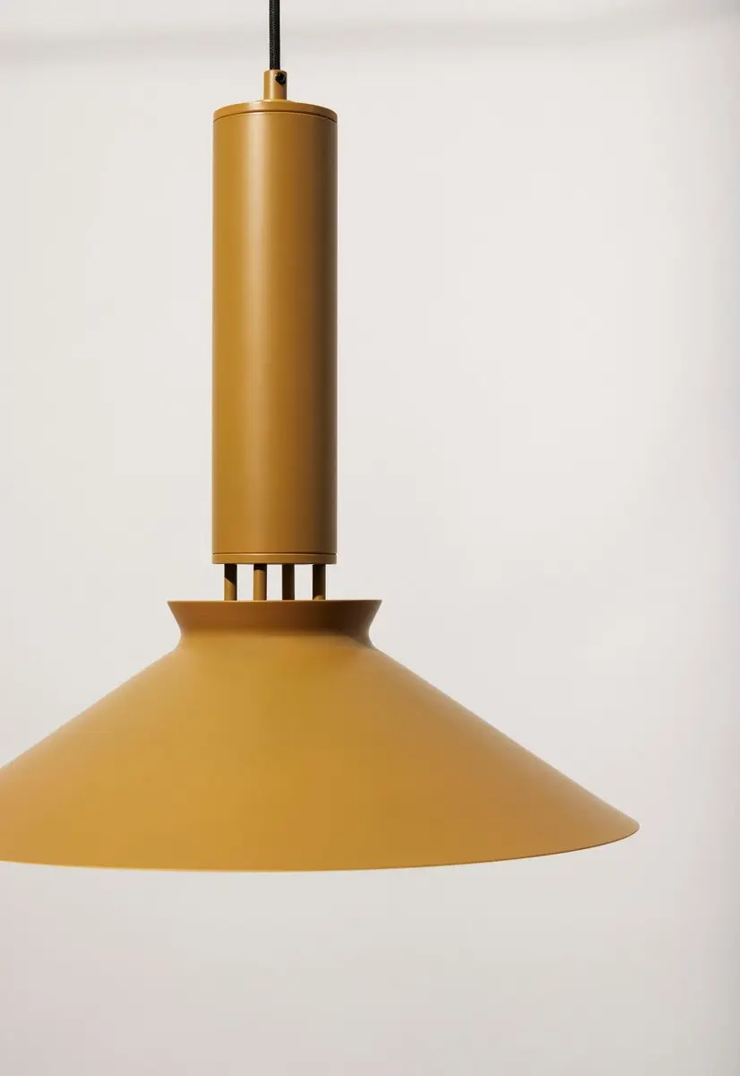 Hübsch Coney Hanglamp - Mosterd