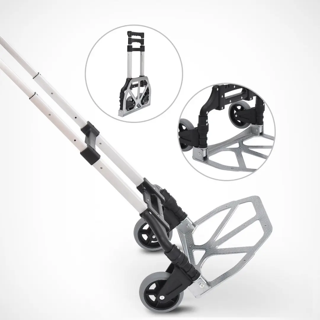 Homcom Aluminium Steekwagen 70 kg - inklapbaar