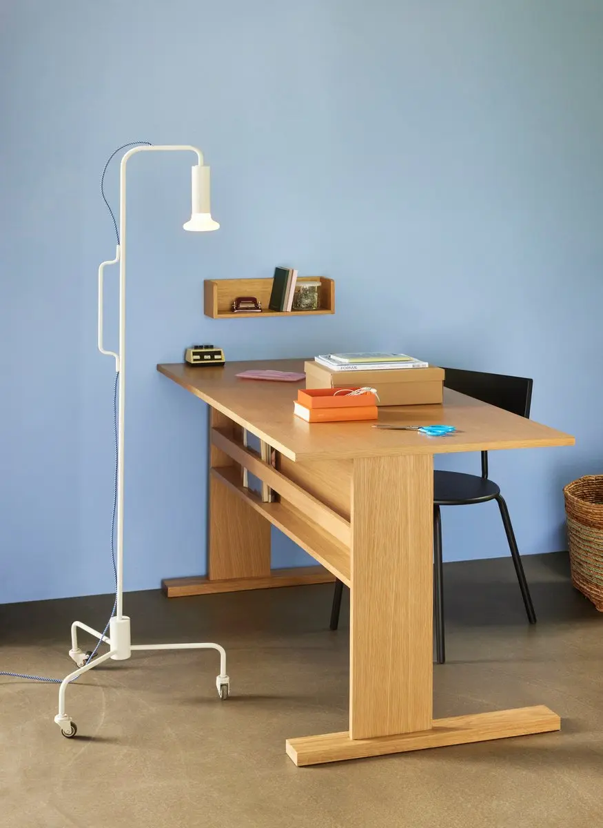 Hübsch Ido Vloerlamp - Lichtgrijs