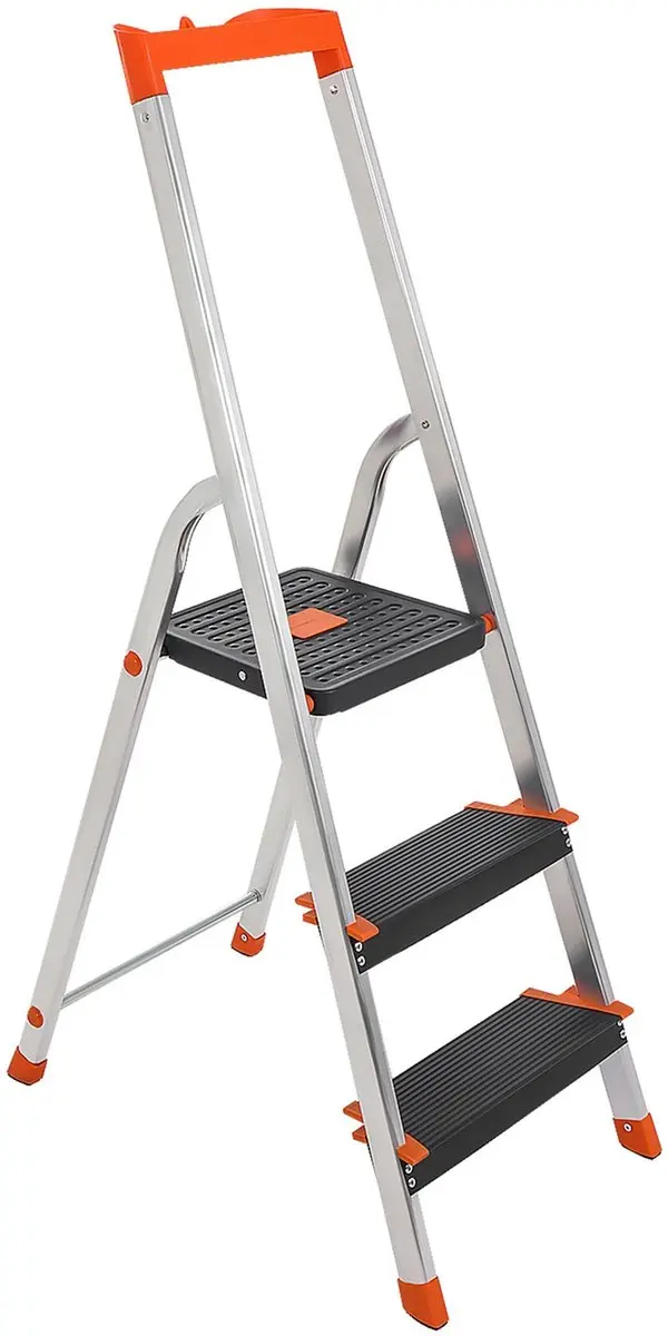 Songmics Huishoudtrap 3 Treden Aluminium