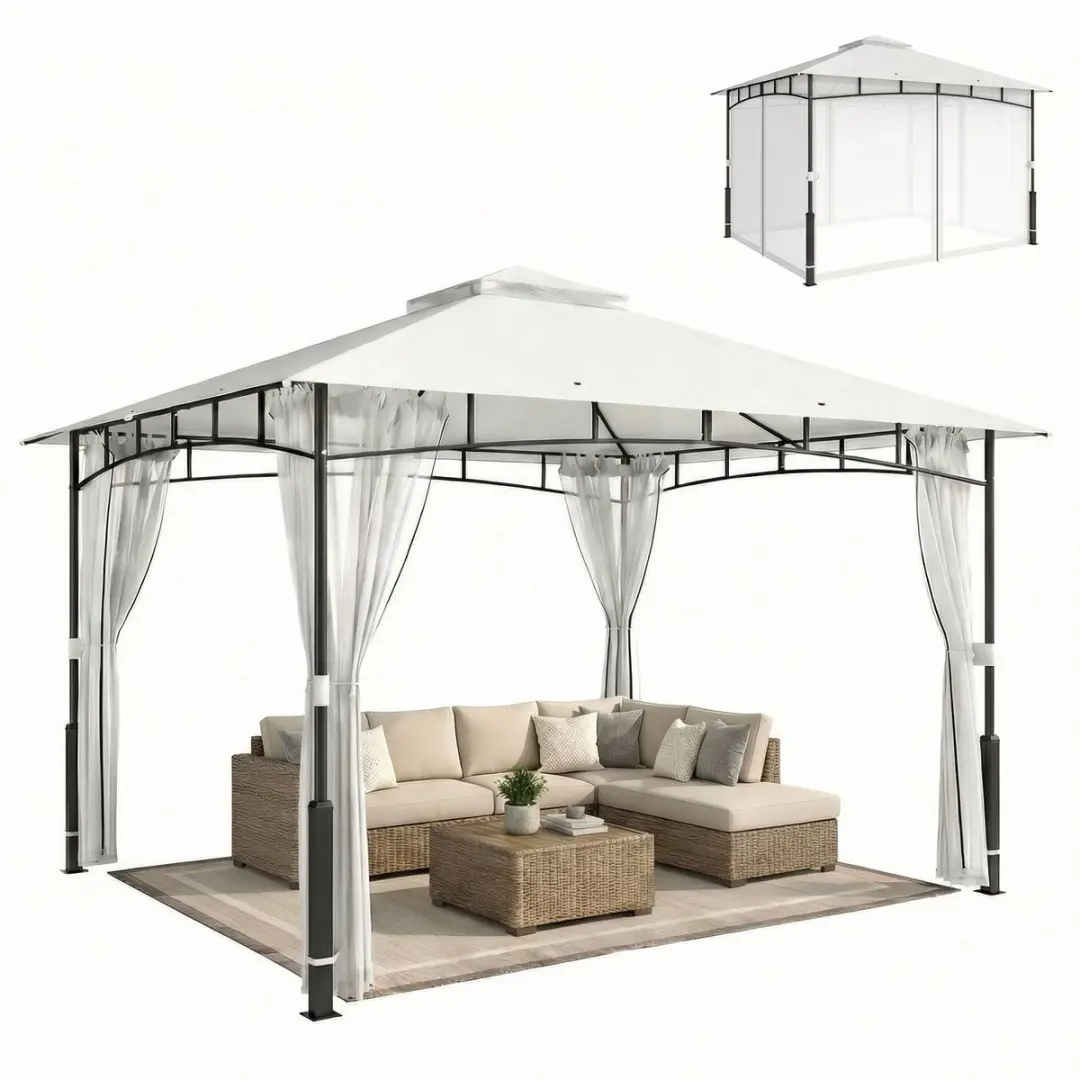 Outsunny Tuingazebo Metaal 360x300x275cm