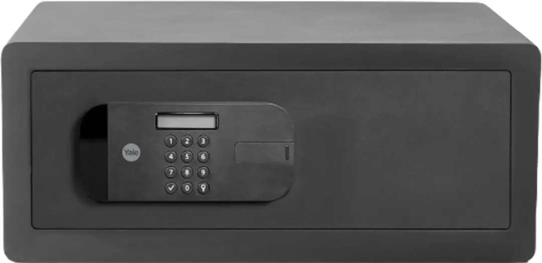 Yale Elektronische Laptopkluis - Vingerafdruk - High Protection Zwart