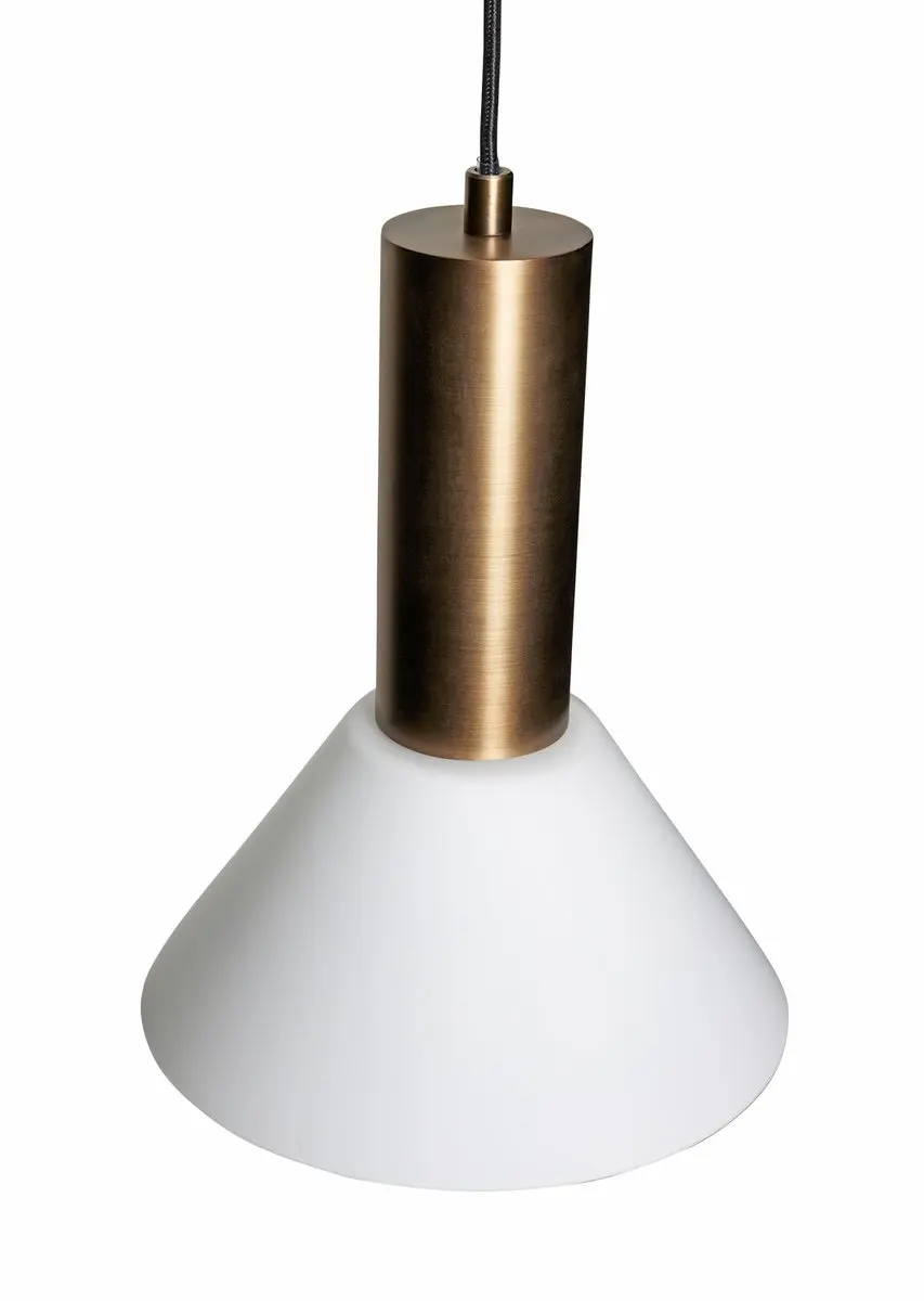 Hübsch Contrast Hanglamp - Verbronsd messing