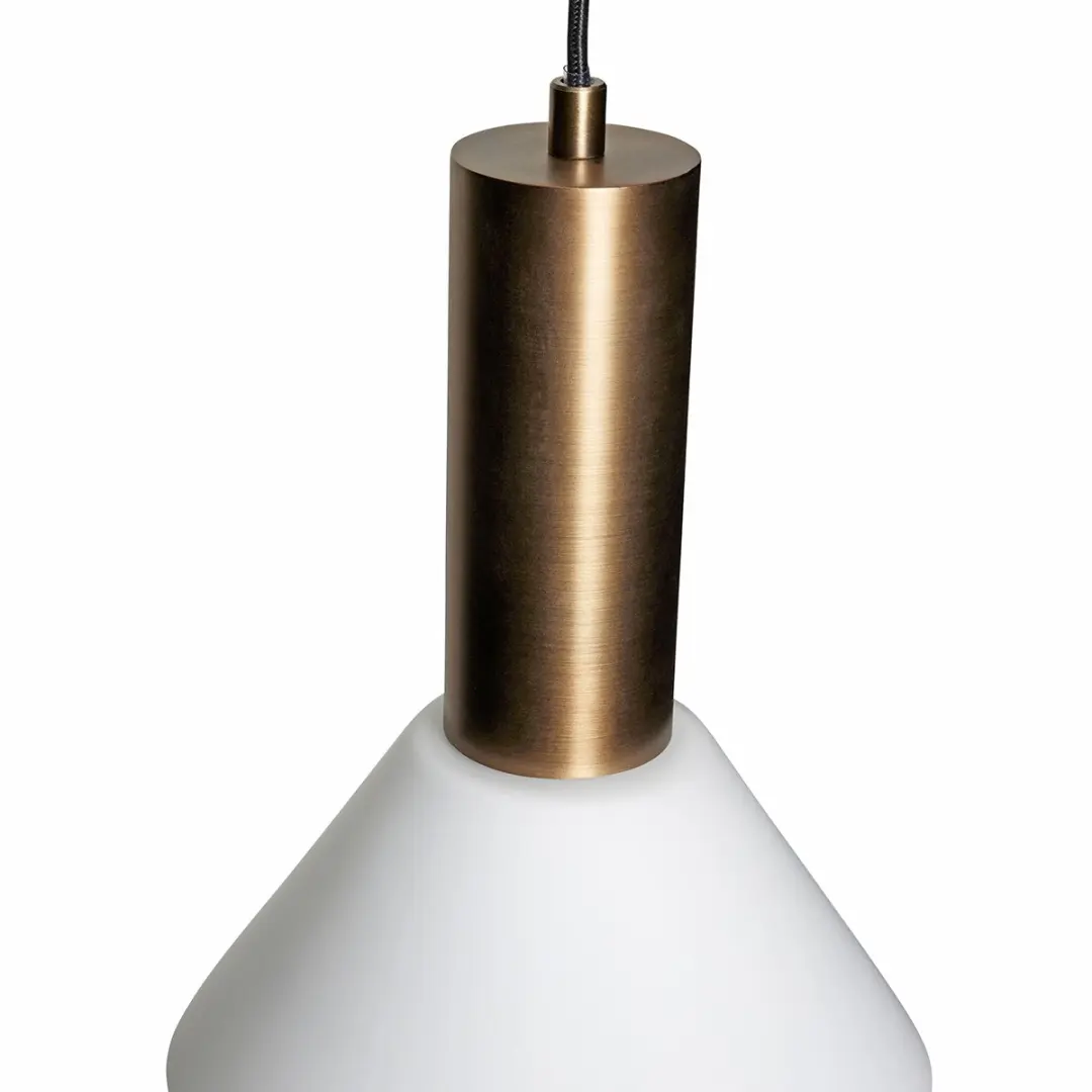 Hübsch Contrast Hanglamp - Verbronsd messing