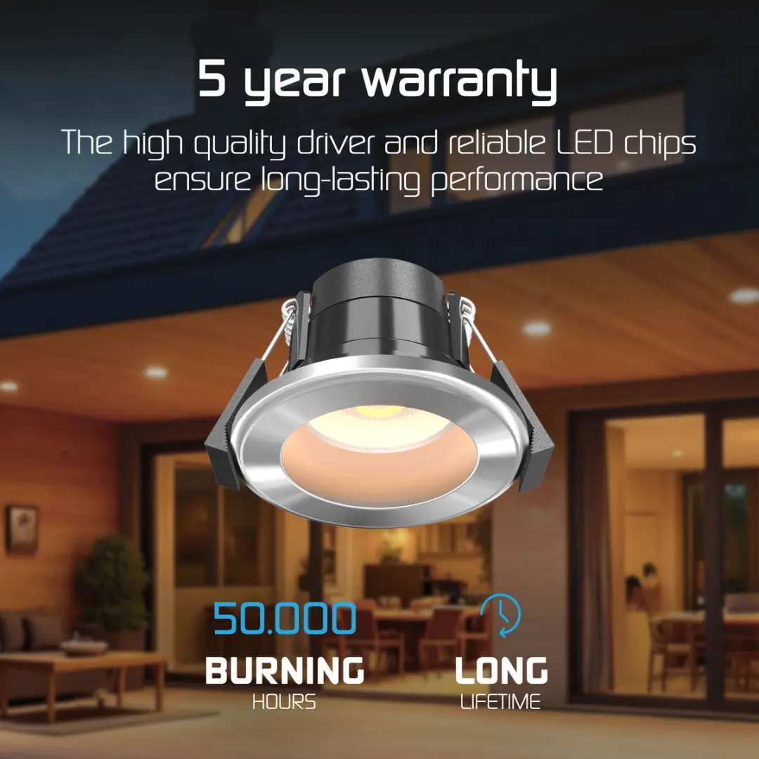 Ledvion LED Inbouwspot Nikkel 4W - Ø55mm - Dimbaar - IP65