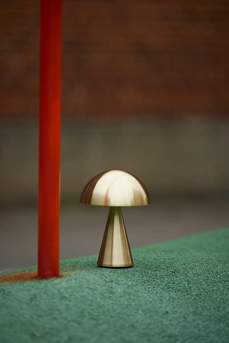 Hübsch Mush Brass Draagbare Lamp - 15cm - Messing