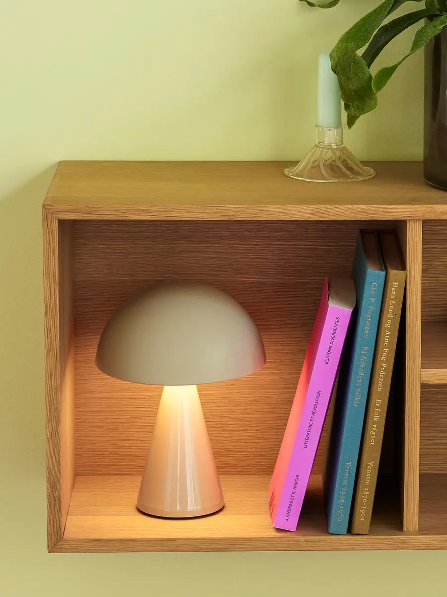 Hübsch Mush Draagbare Lamp - Licht zand