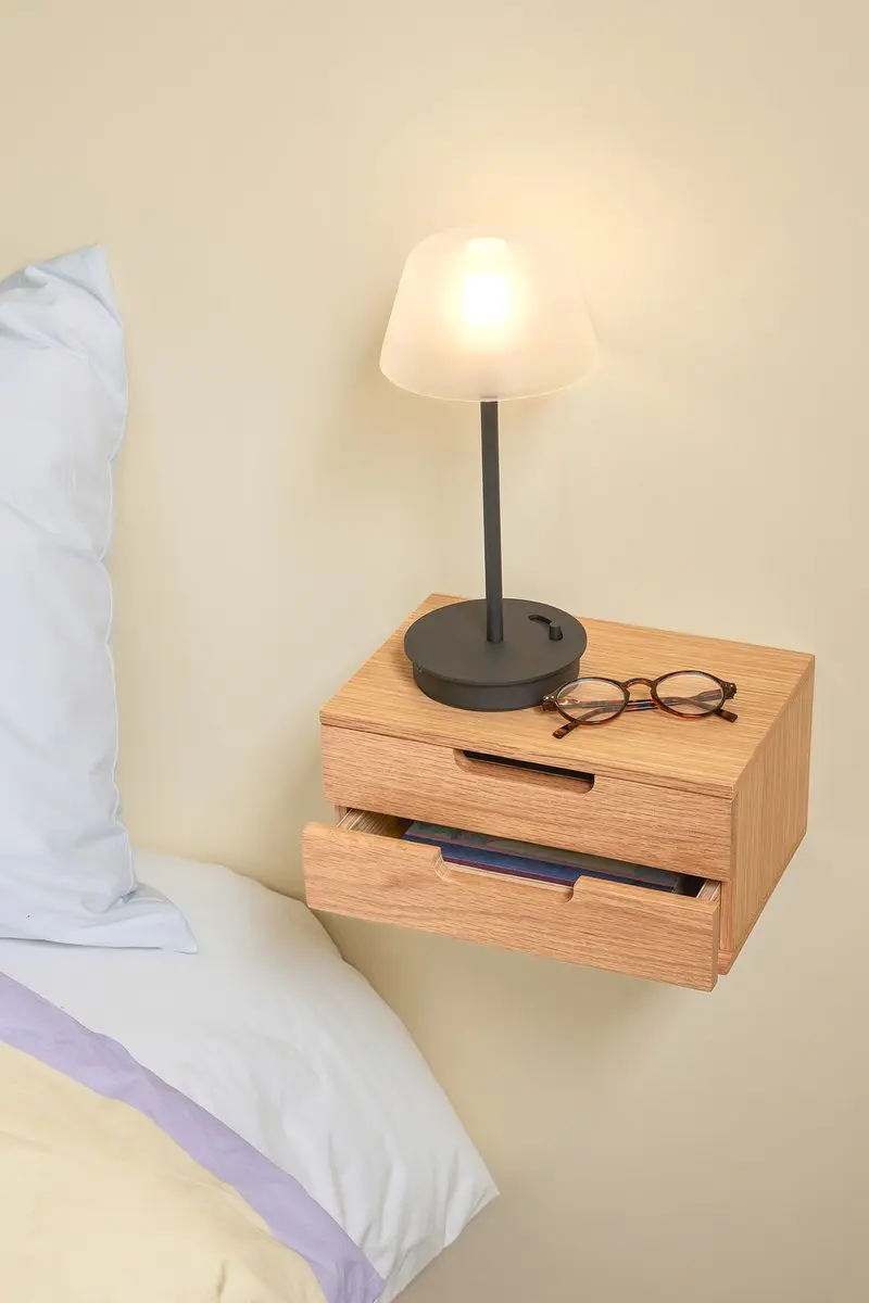 Hübsch Salon Draagbare Lamp - 1 Lichtpunt Ø15cm - Zwart - afbeelding 6 van 6