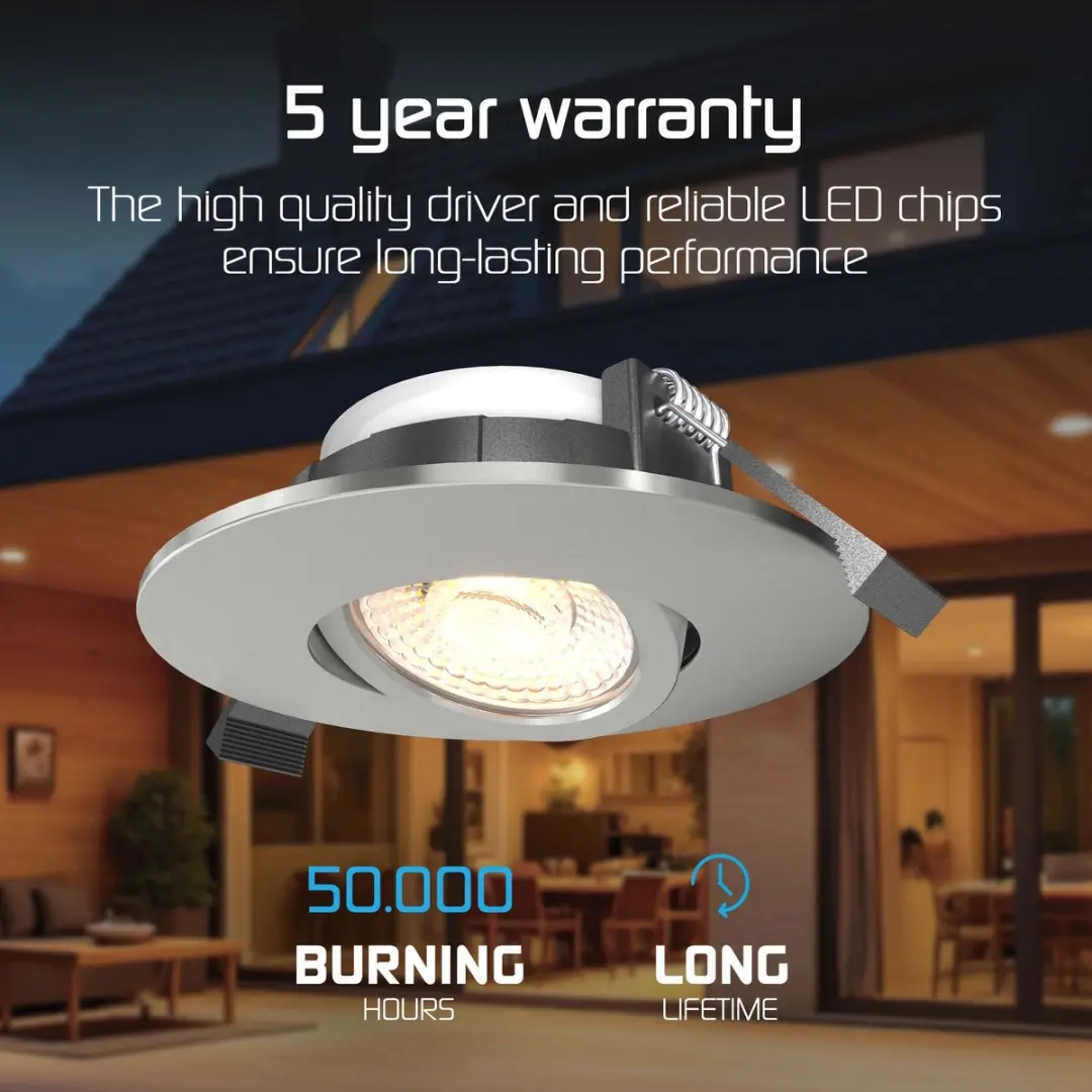 Ledvion 6x LED Inbouwspot 6W - Ø96mm - Dimbaar - IP65 - afbeelding 6 van 6