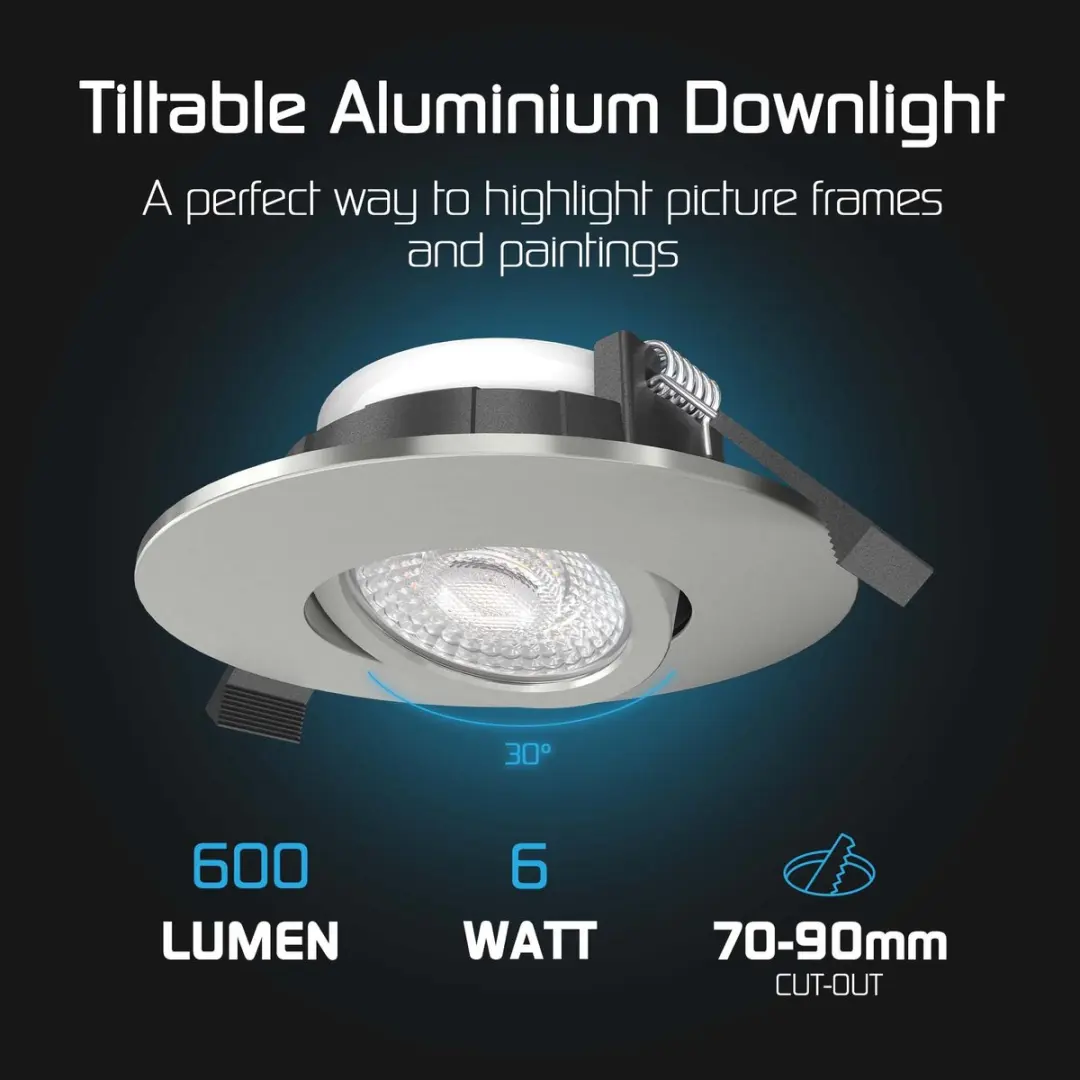 Ledvion 6x LED Inbouwspot 6W - Ø96mm - Dimbaar - IP65