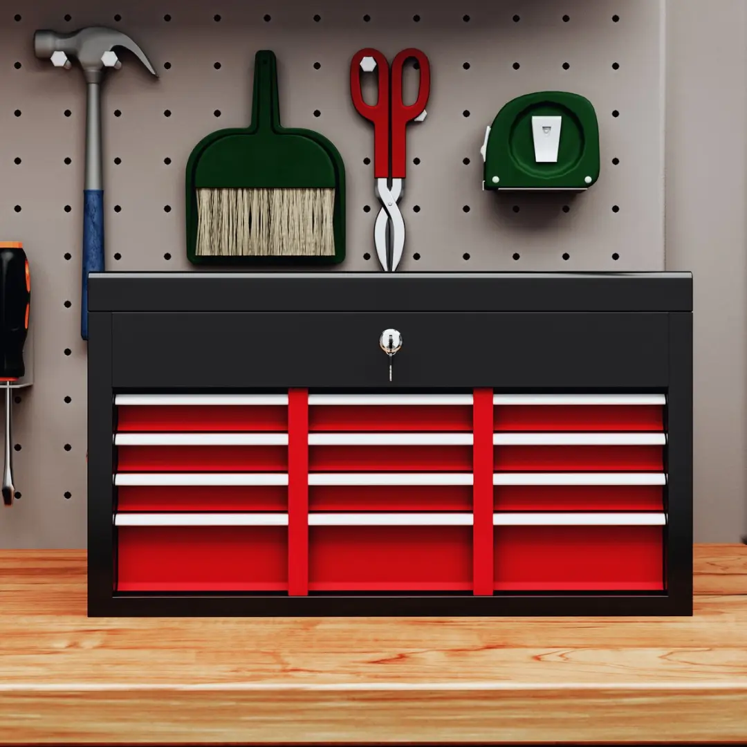 Homcom Gereedschapskist Staal 60L - Rood