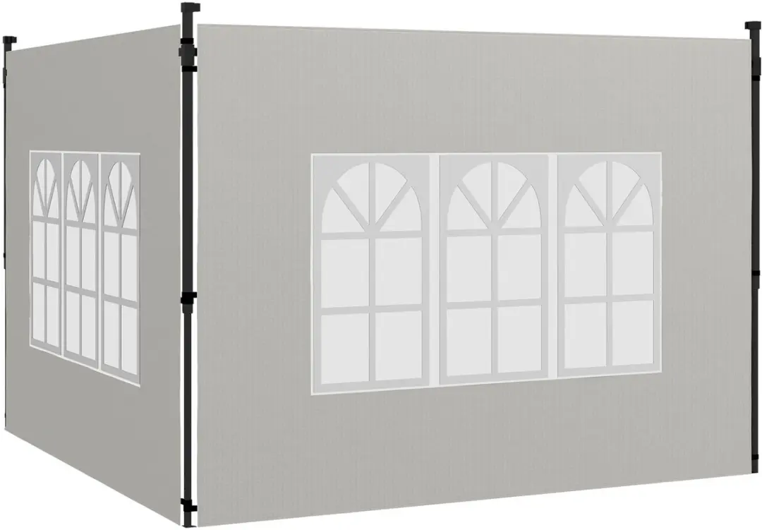 Outsunny Paviljoen Zijpanelen 293x193cm