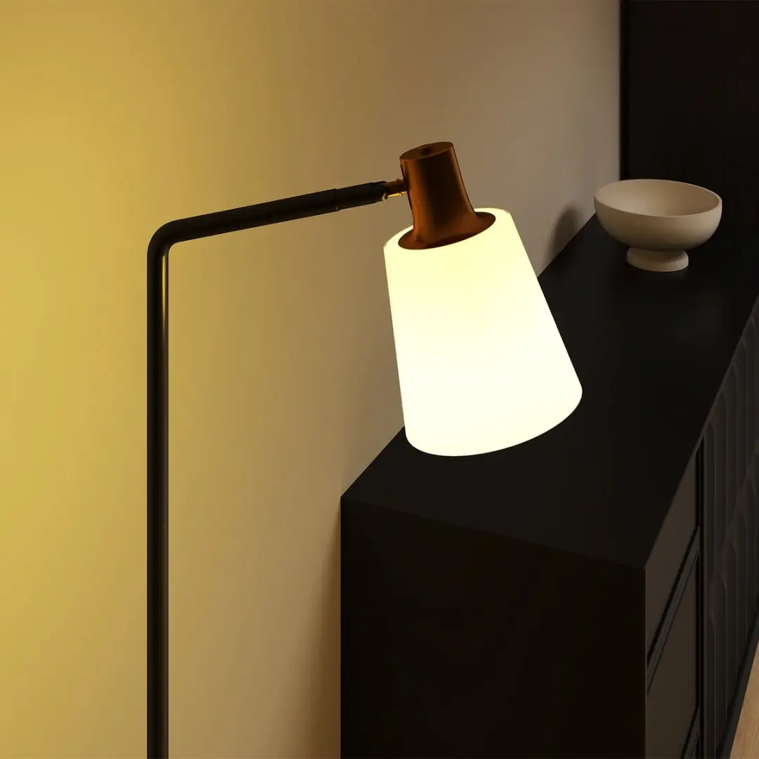 Homcom Vloerlamp 148cm - Zwart