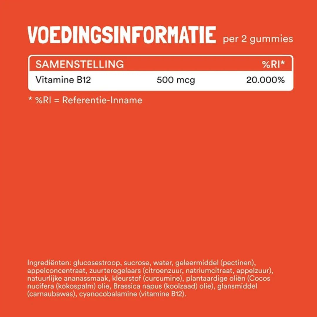 Yummygums Vitamine B12 Gummies - 60 Stuks