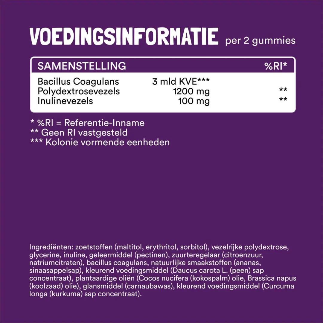 Yummygums Micro Biotica Gummies Suikerarm - 60 Stuks
