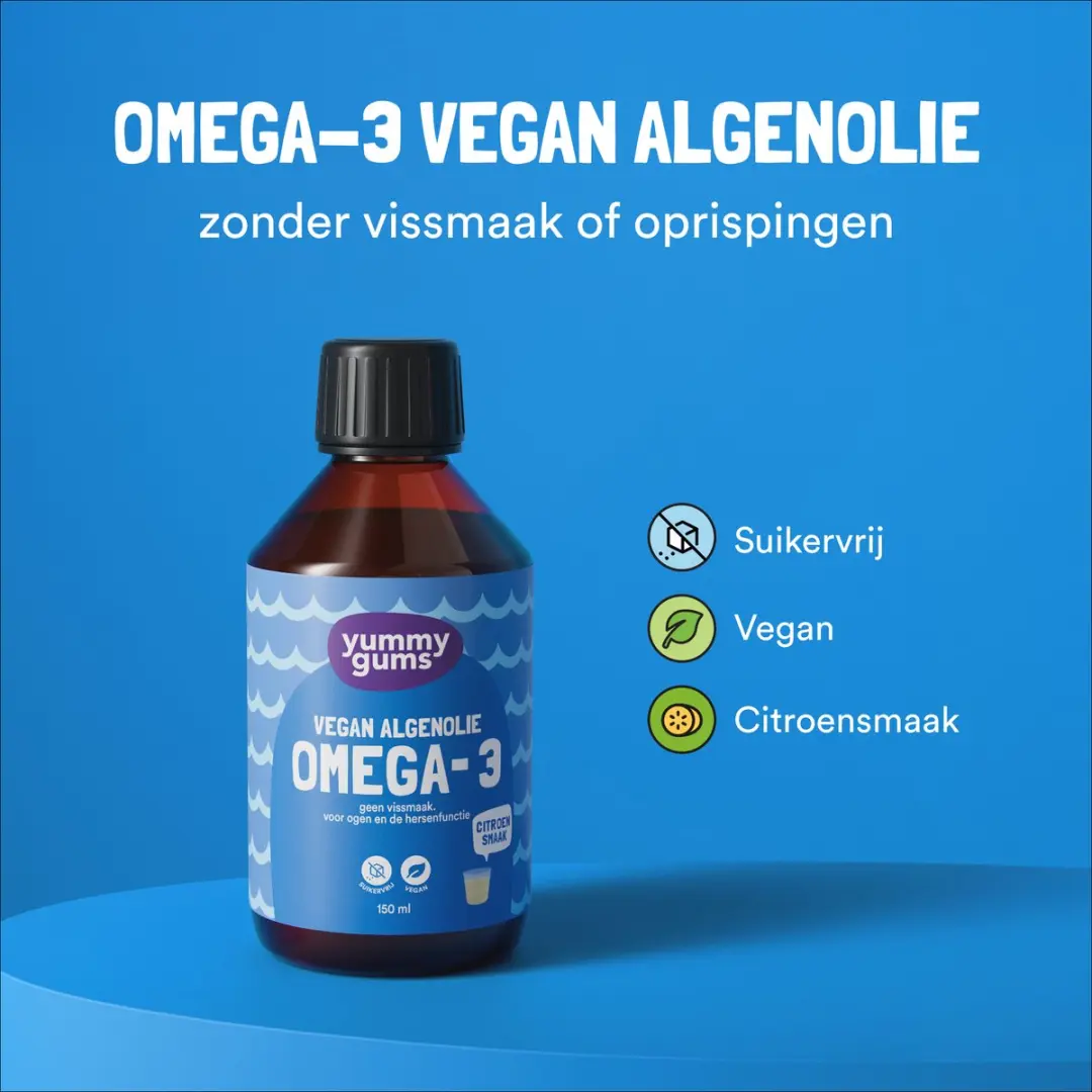 Yummygums Vloeibaar Omega 3 Algenolie 150ml