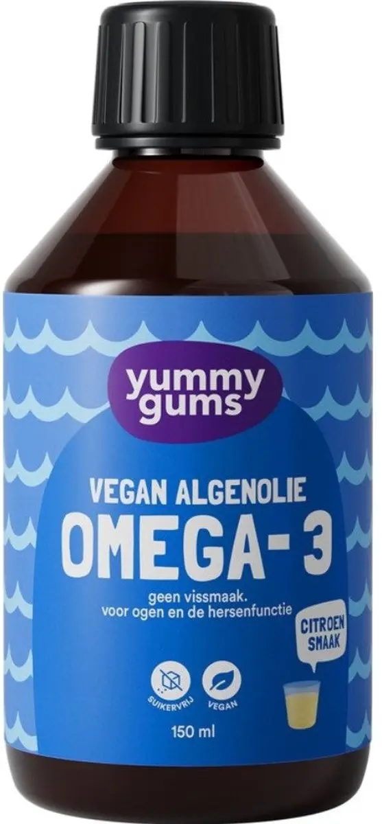 Yummygums Vloeibaar Omega 3 Algenolie 150ml - afbeelding 6 van 6
