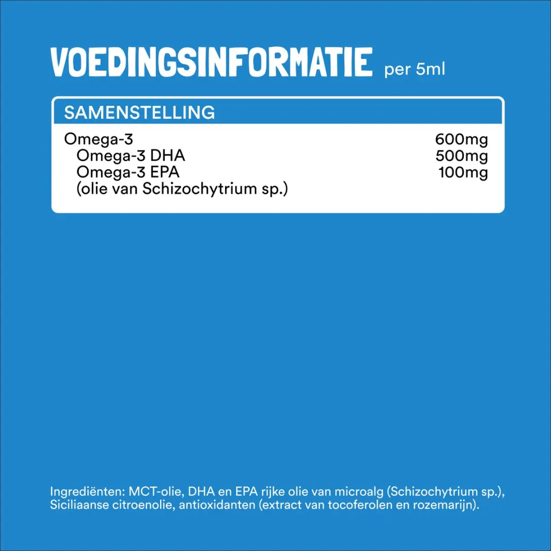 Yummygums Vloeibaar Omega 3 Algenolie 150ml