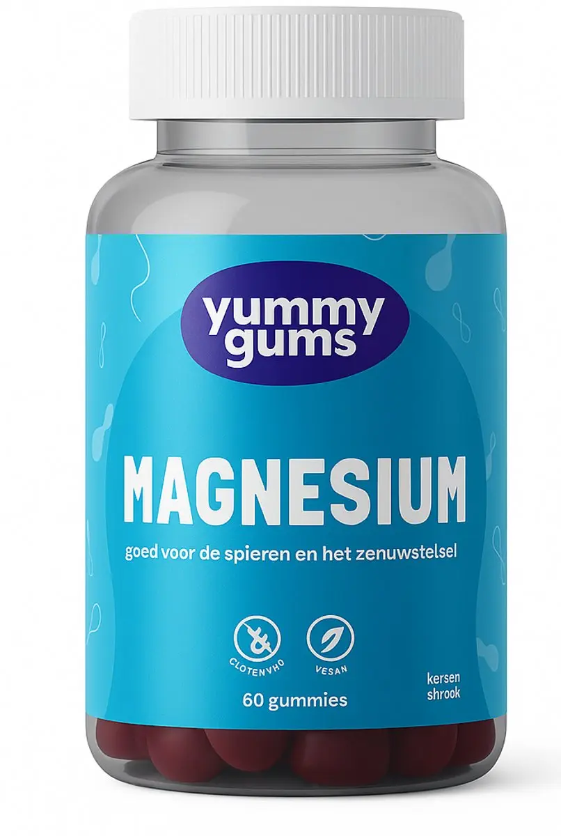Yummygums Magnesium Citraat Gummies Suikervrij - 60 Stuks
