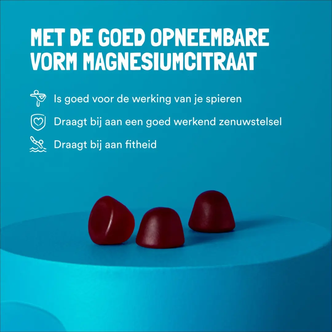 Yummygums Magnesium Citraat Gummies Suikervrij - 60 Stuks