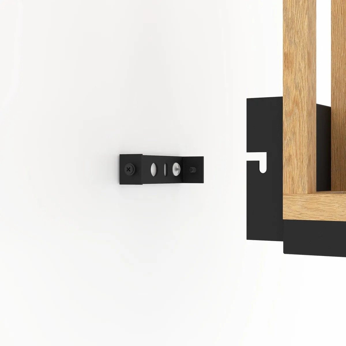 Eglo Nafferton Wandlamp E27 - 10cm - Hout Zwart/Bruin