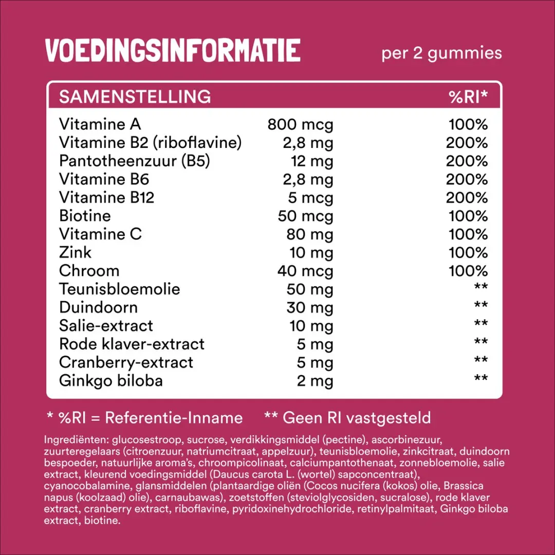 Yummygums Hormoon Support Vrouwen 60 Gummies