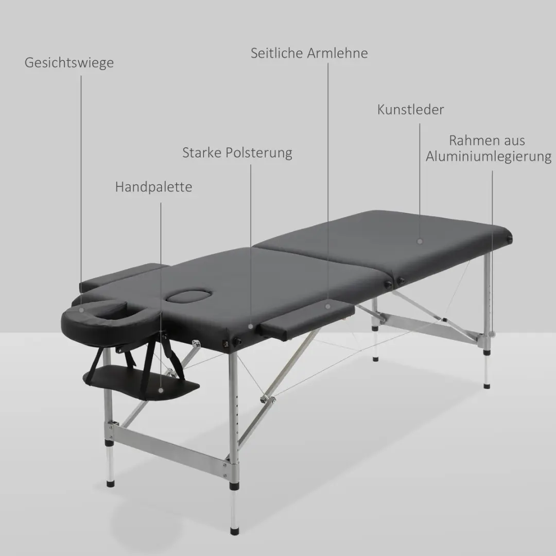 Homcom Massageliege 503-019V00 - Zwart
