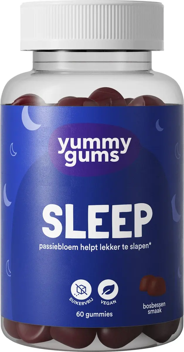 Yummygums Slaapgummies Suikervrij 60 Stuks
